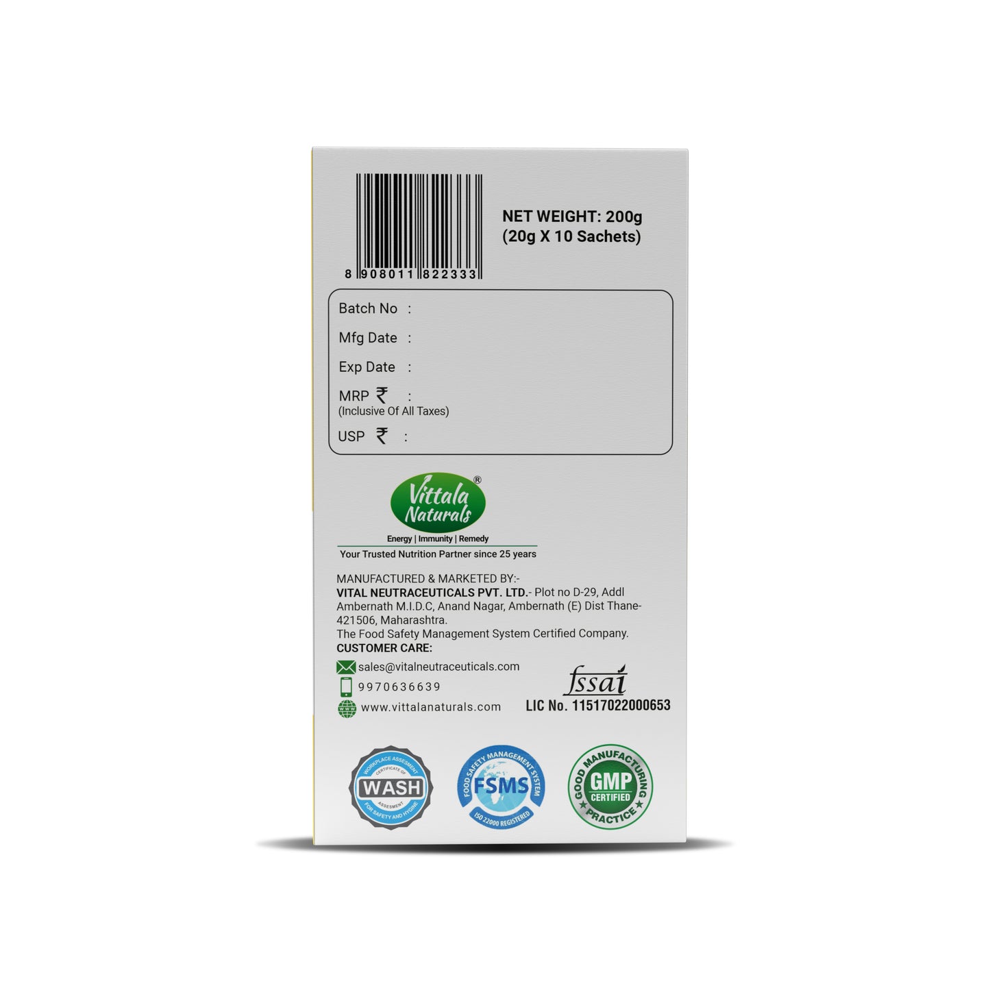 ENERZOOM Water-Based Instant Drink Mix With Immunity Building Nutrients (Combo of 3 )