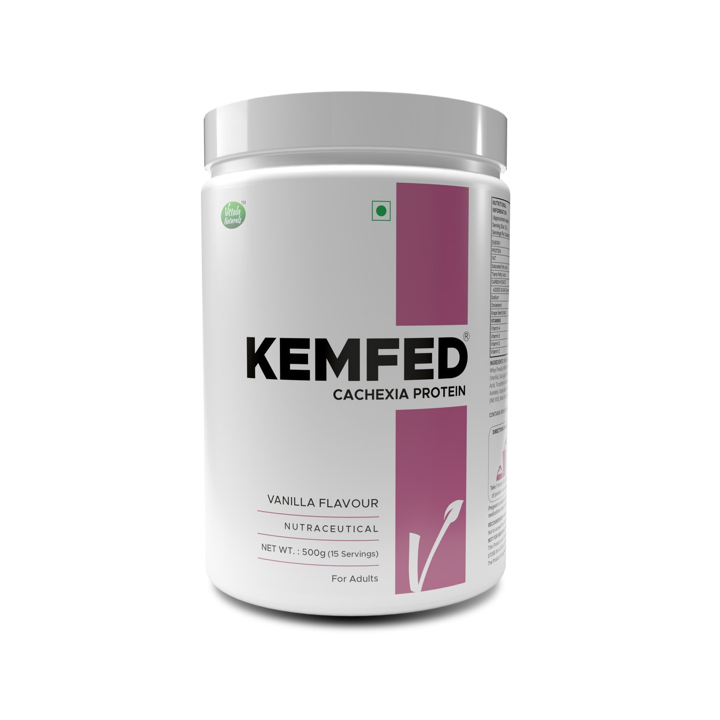 Kemfed Cachexia Protein With Multivitamins And Grape Seed Extract For Muscle, Weight And Energy Gain