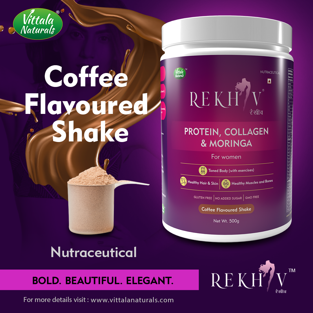 Rekhiv Women’s Protein With Collagen Peptides & Multivitamins For Weight Management, Healthy Skin & Hair