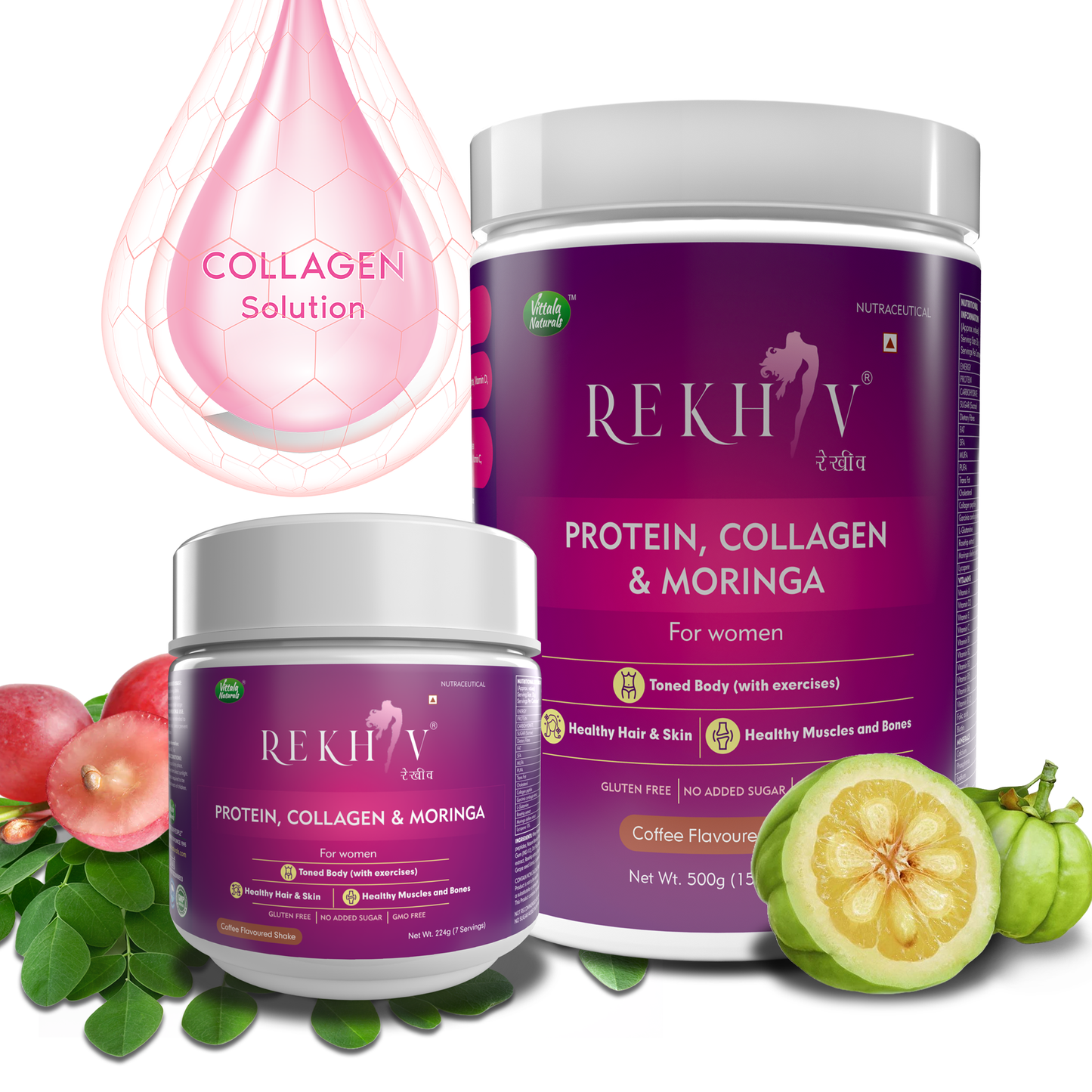 Rekhiv Women’s Protein With Collagen Peptides & Multivitamins For Weight Management, Healthy Skin & Hair