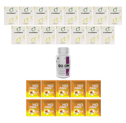 Combo Of Vitarect (Pack Of 15) + Go On Safed Musli (30 Capsules) + (Freebie Hofreed - Pack Of 10)