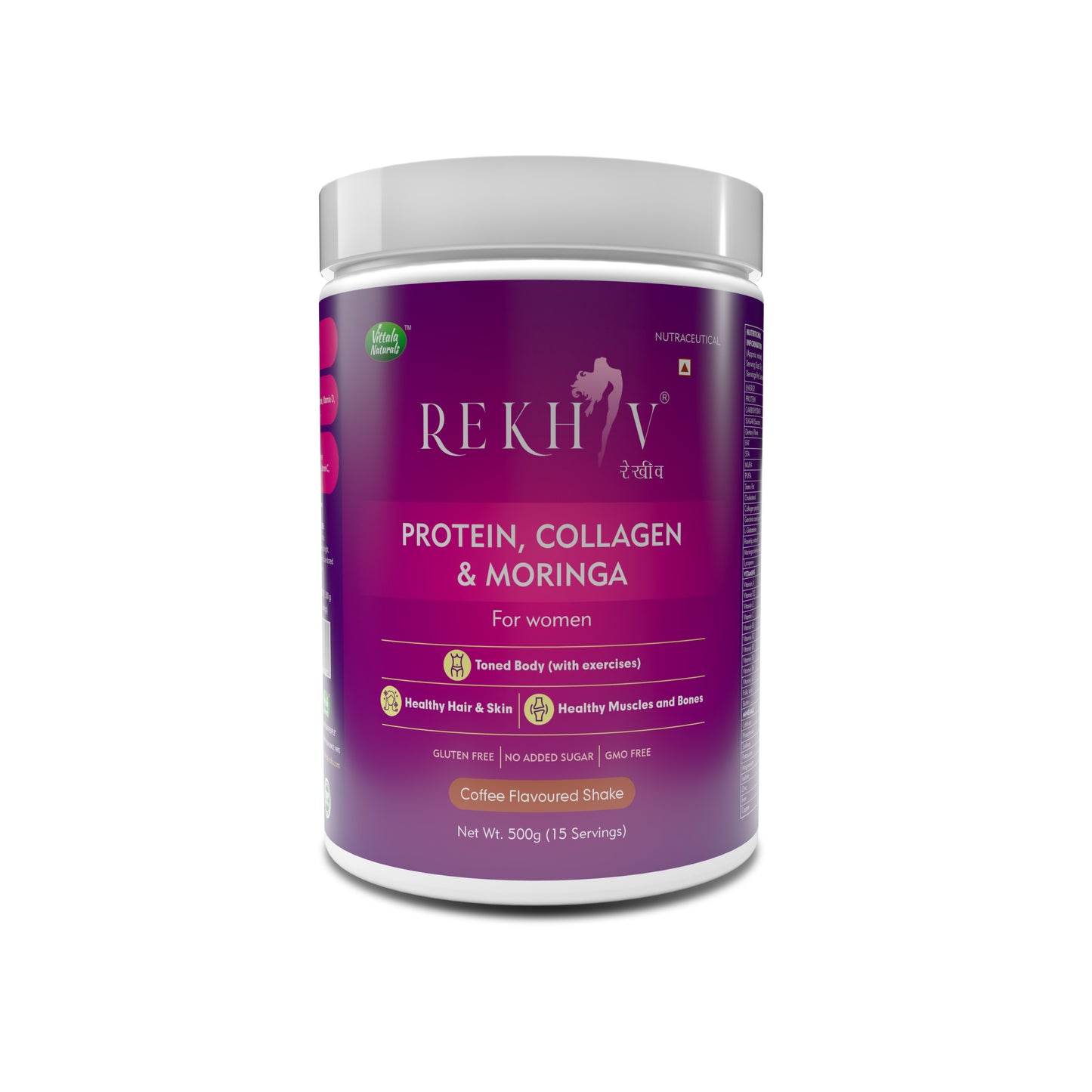 Rekhiv Women’s Protein With Collagen Peptides & Multivitamins For Weight Management, Healthy Skin & Hair